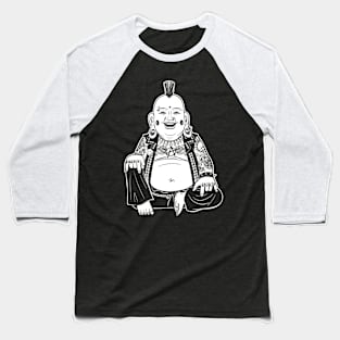 Punk Buddha with cool Piercing Expander and Tattoos Baseball T-Shirt